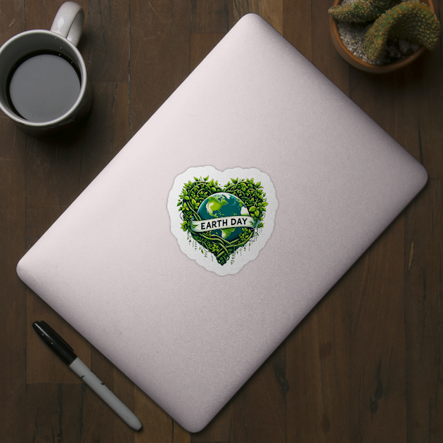 Heart Vines Earth Day Nature Lover Planet by Willie Biz Merch